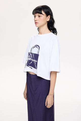 CROP OVERSIZED TEE 807