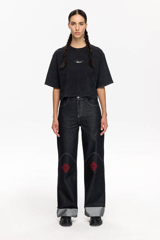 CROP OVERSIZED TEE 005