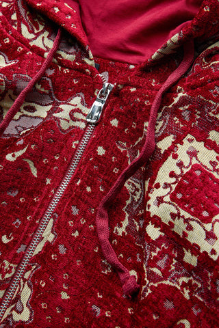 CARPET JACQUARD ZIP HOODIELB26FWCLAMUZH-003