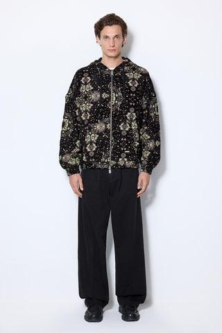 CARPET JACQUARD ZIP HOODIELB26FWCLAMUZH-003
