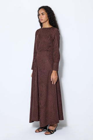 LONG SLEEVE MAXI DRESSLB26FWCLAWUDR-002
