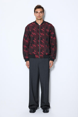 JACQUARD BOMBER JACKET