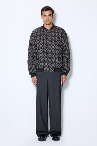 JACQUARD BOMBER JACKET