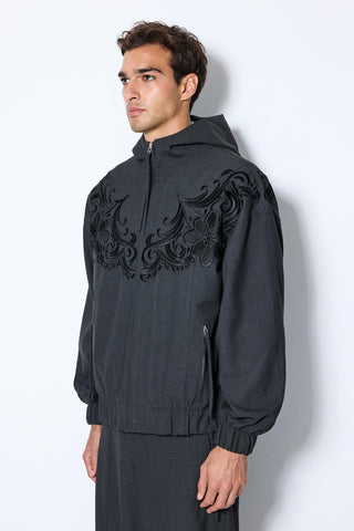 HOODED ZIP JACKET