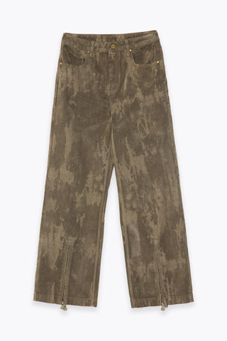 ZIP DETAILED DENIM PANTS