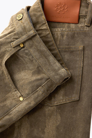 ZIP DETAILED DENIM PANTS
