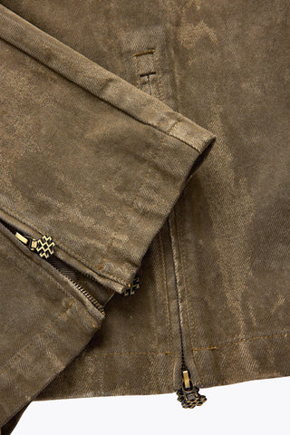 ZIP DETAILED DENIM PANTS