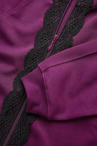LACE DETAILED ZIP UPLB26FWMNSWUJC-007
