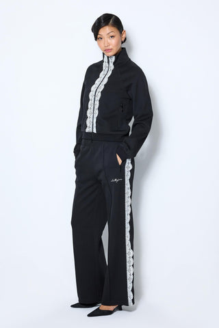LACE DETAILED ZIP UP