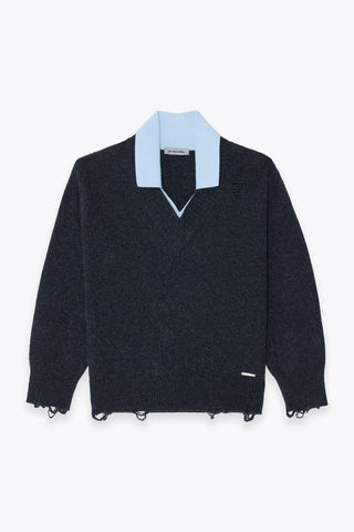 V NECK SWEATER