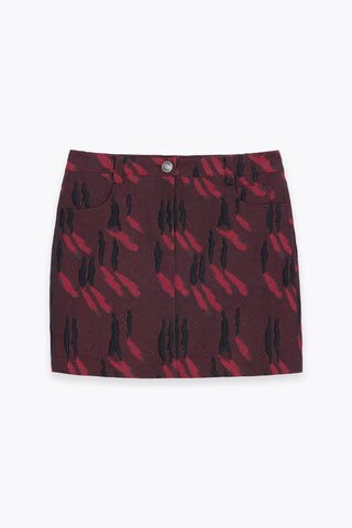 SHADOW JACQUARD SKIRT
