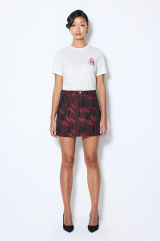 SHADOW JACQUARD SKIRT