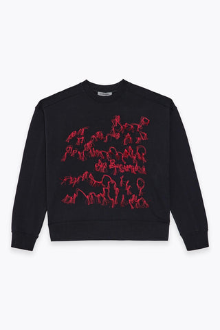 EMBROIDERY DETAILED SWEATSHIRTLB26FWMNSWUSW-004