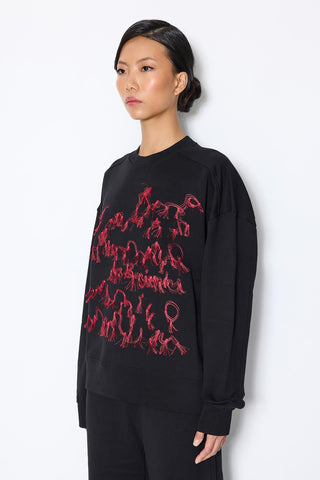 EMBROIDERY DETAILED SWEATSHIRTLB26FWMNSWUSW-004