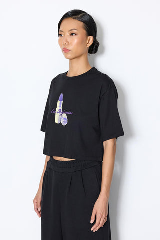 LIPSTICK PRINTED TEELB26FWMNSWUTS-019