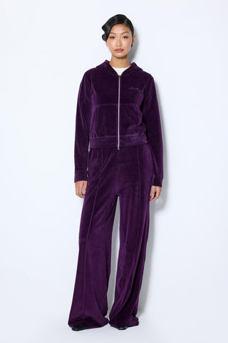 VELVET ZIP HOODIE
