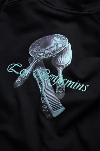 HAIR COMB PRINTED ZIP HOODIELB26FWMNSWUZH-006